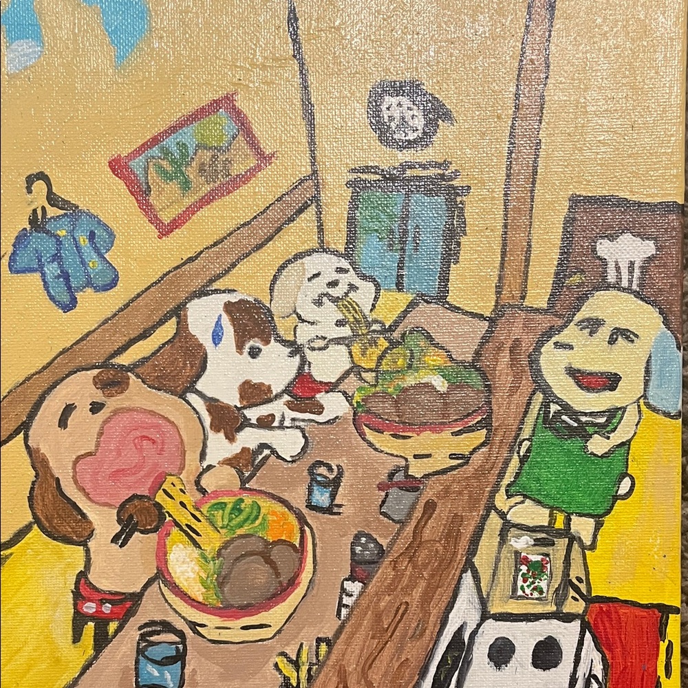 Charming Dog-Themed Art Print